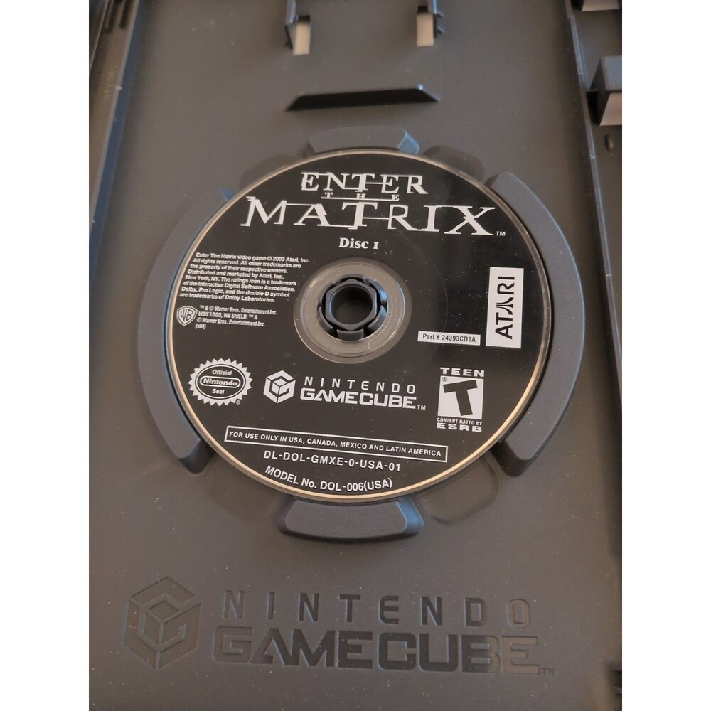 Enter the Matrix (Nintendo GameCube, 2003) Disc Only Tested Works Ships Fast